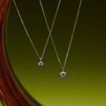 婚約ペンダント：桜0.1ct0.2ct