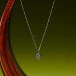 婚約ペンダント:白藤0.2ct