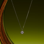 婚約ペンダント:たんぽぽ0.2ct